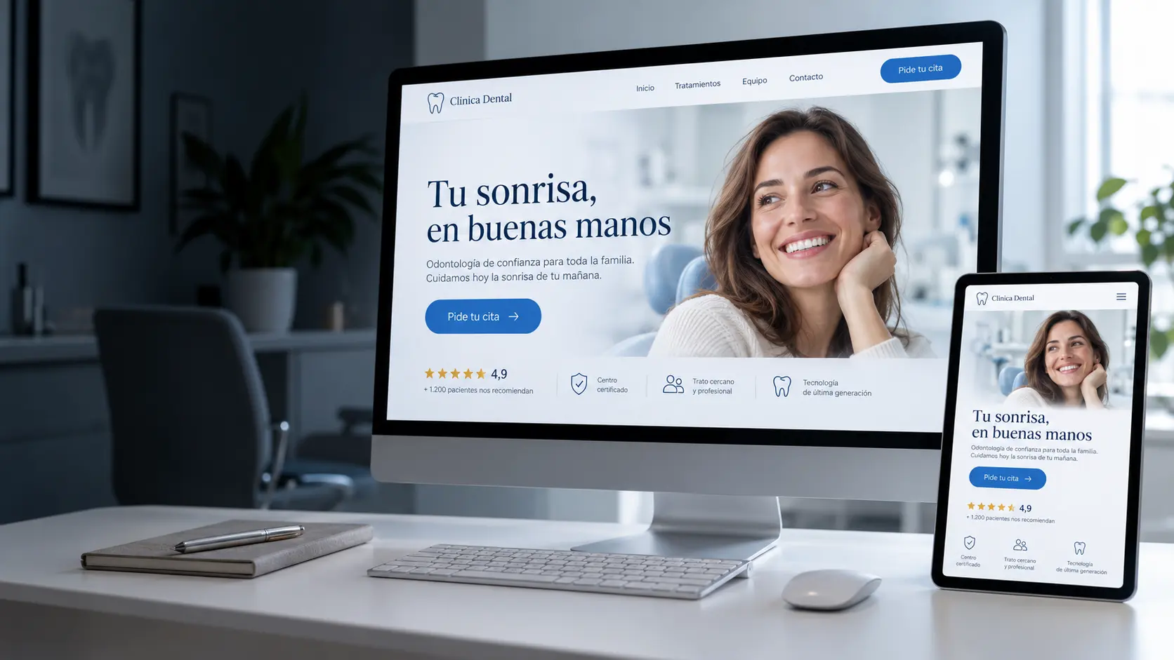 Diseño web para clínicas dentales en Vigo
